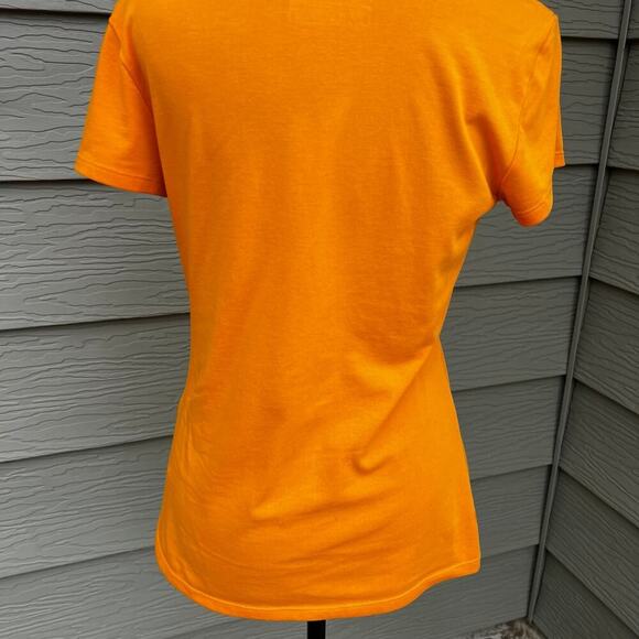 Nike Sports tee size women’s M short sleeve orange, cotton-polyester blend - Picture 5 of 8